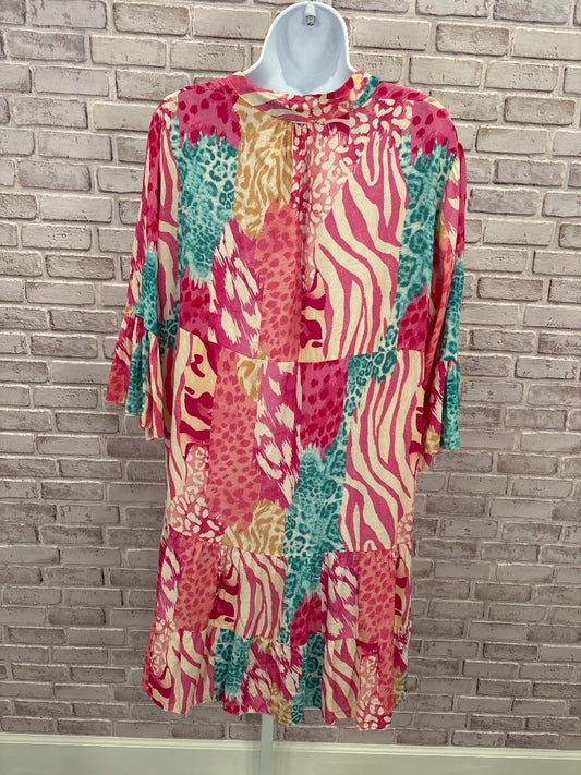 Made in italy Dress, Pink multi, One Size, Used - Good