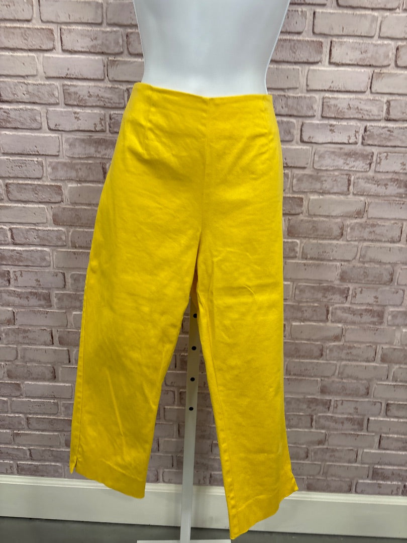 Boston Proper Capris, yellow, Medium/8, Used - Good