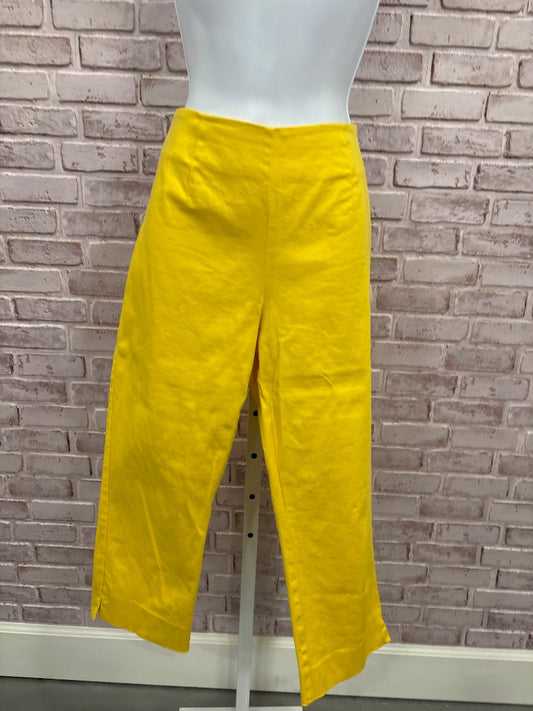 Boston Proper Capris, yellow, Medium/8, Used - Good