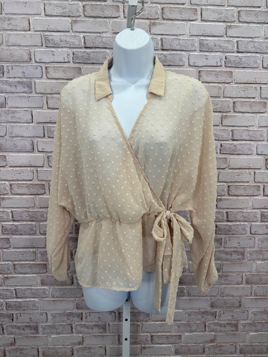 Favlux Shirt, Nude, Medium, Used - Good