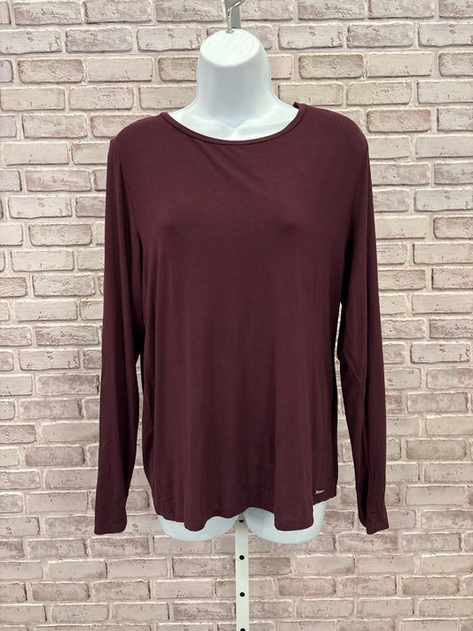Calvin Klein Shirt, Maroon, Large, Used - Good