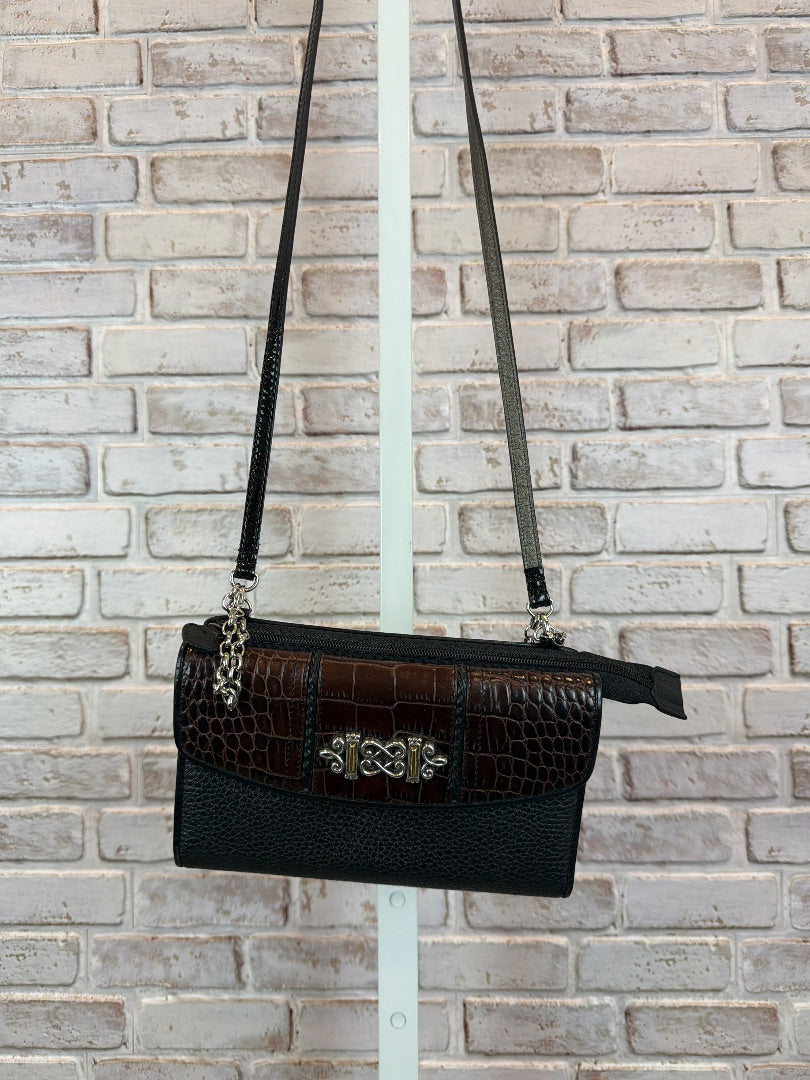 Brighton Wallet, Black/Brown, One Size, Used - Good