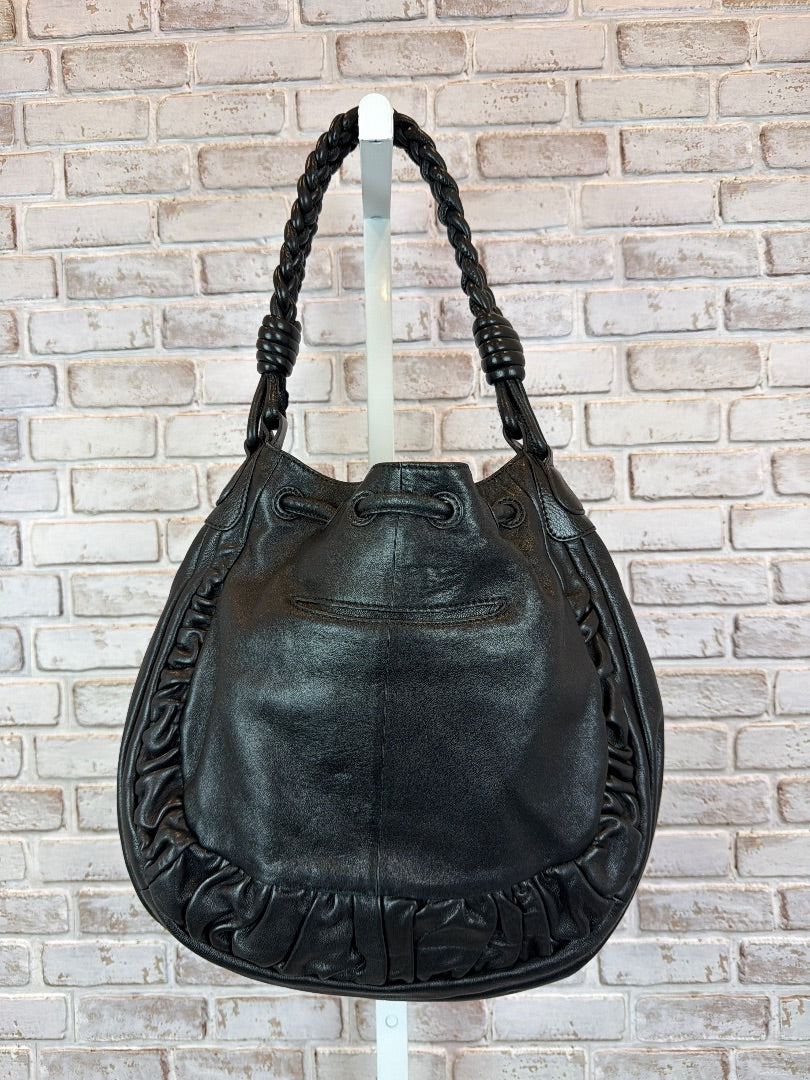 Brighton Lockheart Vintage Masterpiece Gabby Handbag, Black, One Size, Used - Excellent