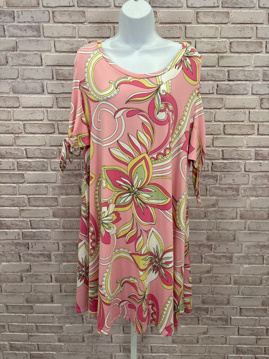 Thyme & Honey Dress, Pink multi, XXL, Used - Good