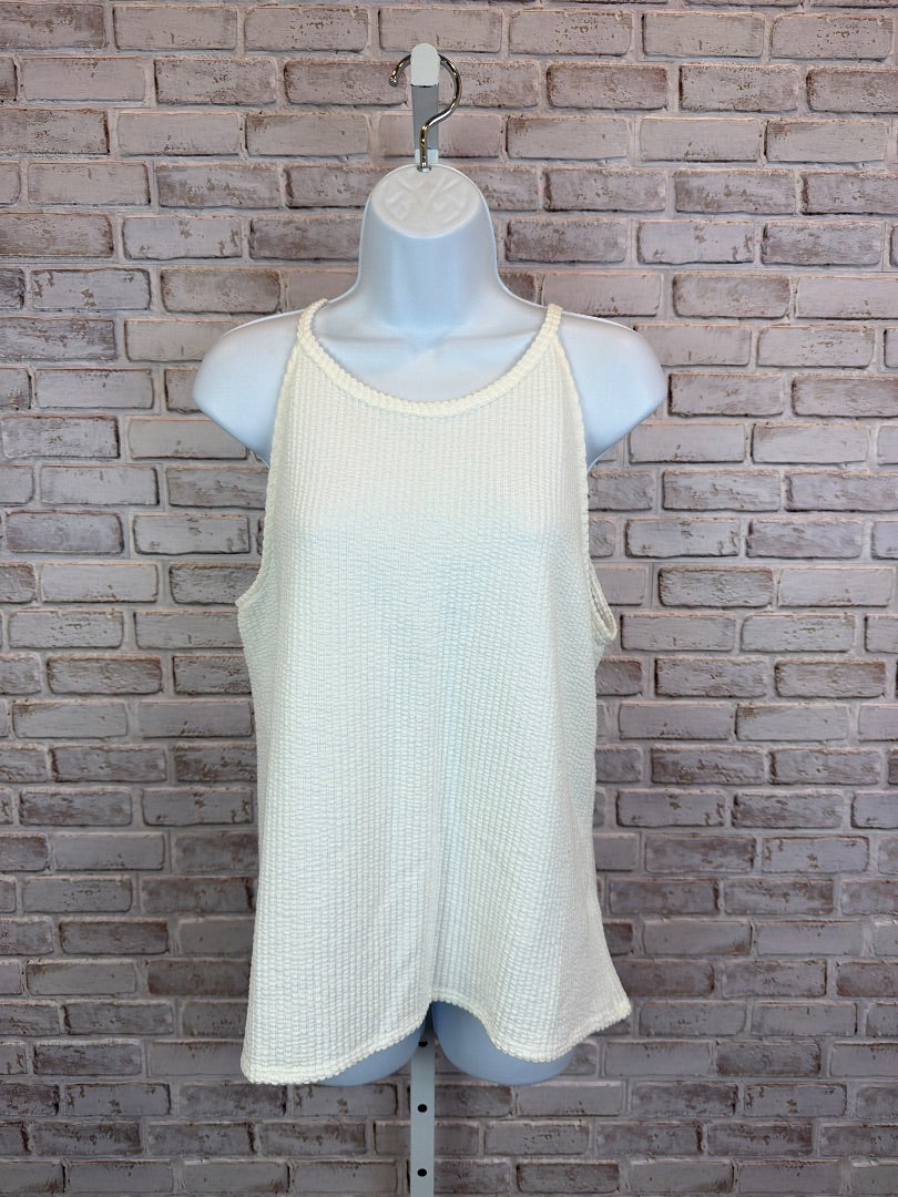 Green envelope Shirt, White, Large, New With Tags