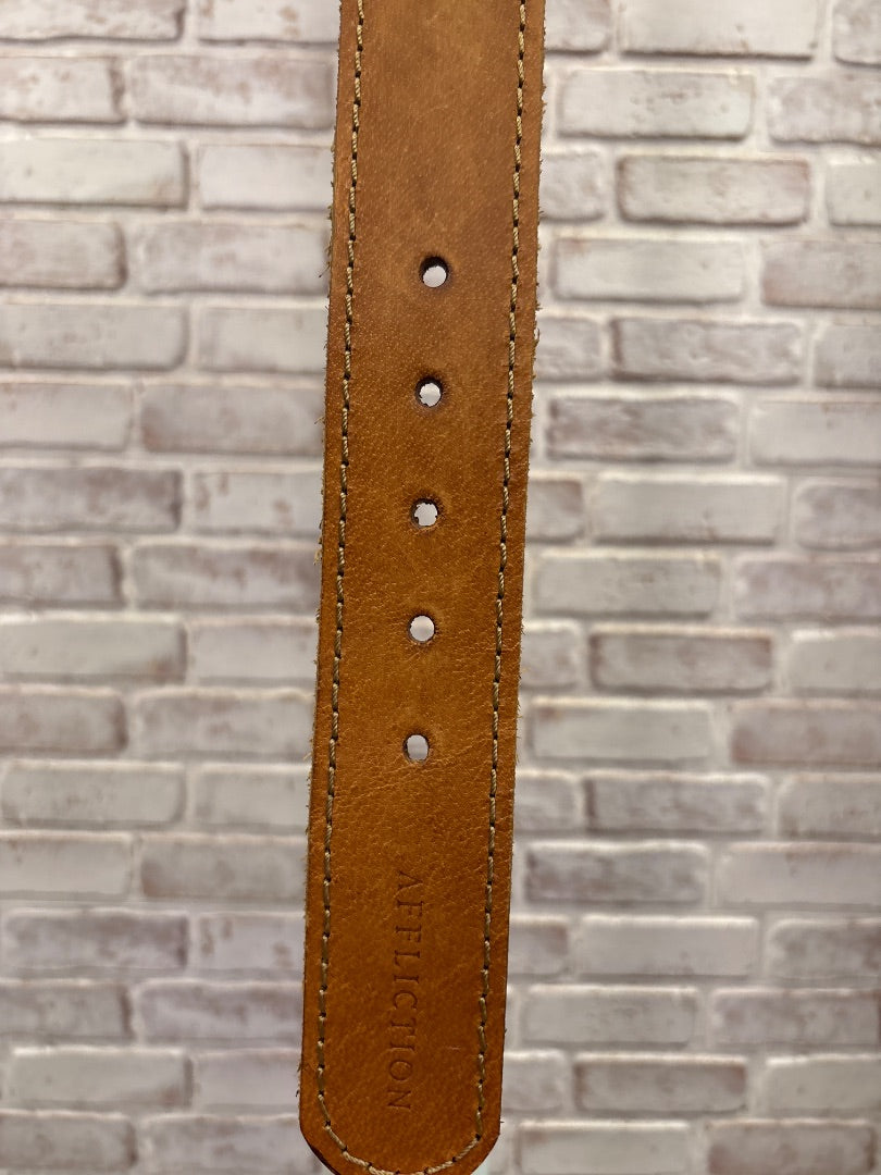 Affliction Belt, Tan, XL, Used - Good