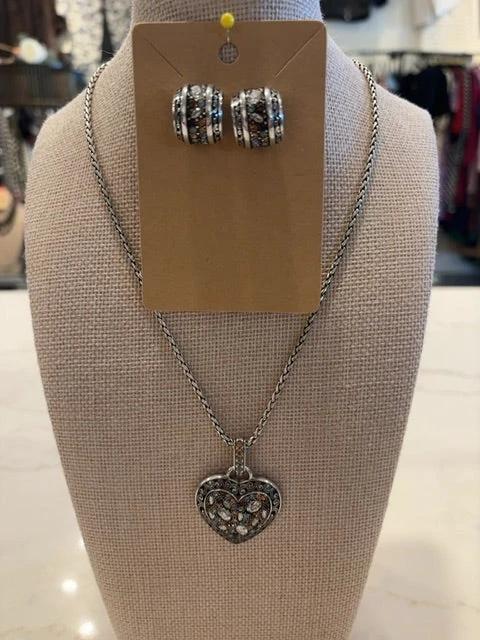 Brighton Jewelry - Set – Brighton Matching Jewelry Set, Silver multi, Used - Excellent