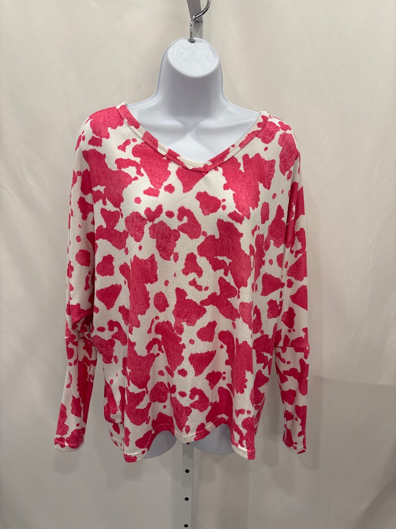 Hopely Shirt, Pink/white, Medium