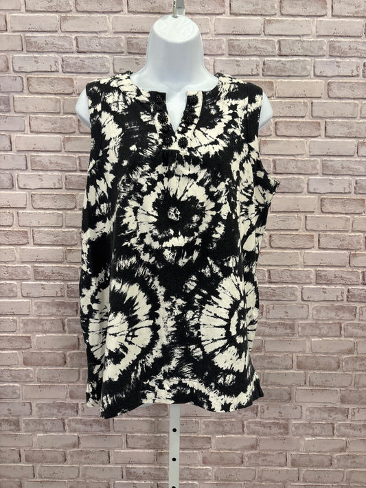 Jones New York Shirt, Black/white, Large, Used - Good