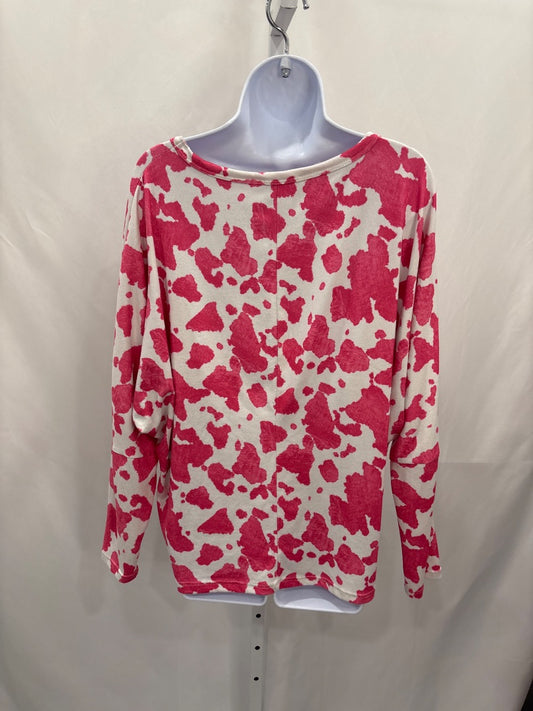 Hopely Shirt, Pink/white, Medium
