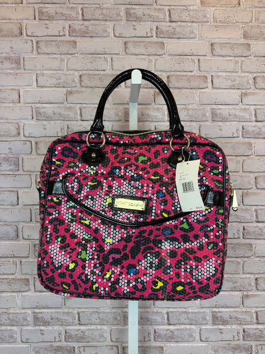 Betsy Johnson Tote, pink multi, One Size, New With Tags