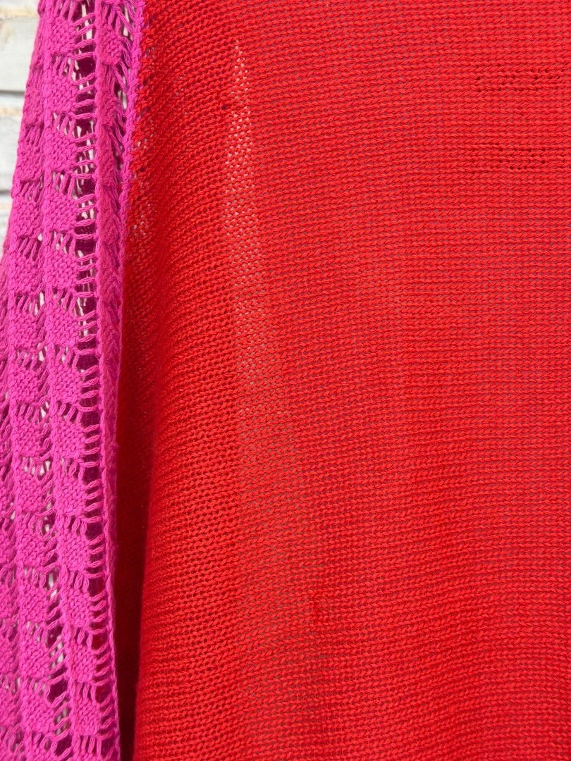 Davi & Dani Top - Cardigan – Davi & Dani Cardigan, Red/pink, Small, New With Tags