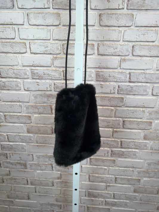 Various faux fur Crossbody, Black, One Size, Used - Good