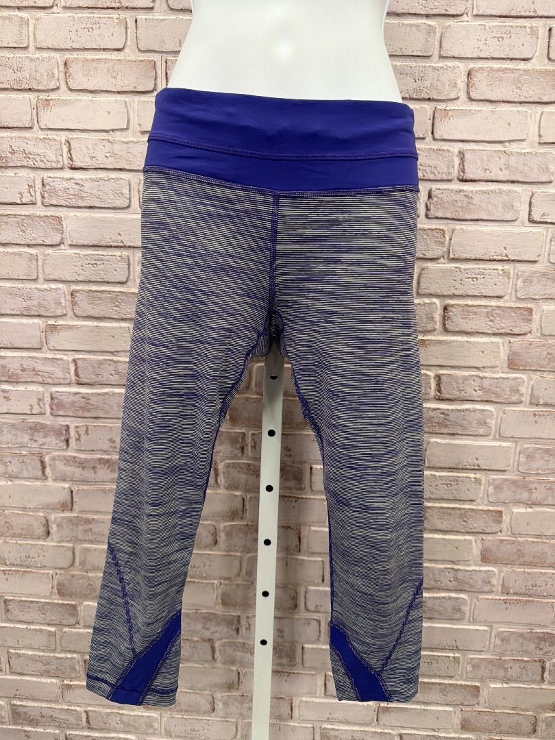 Lululemon Leggings, blue/purple multi, 4, Used - Good