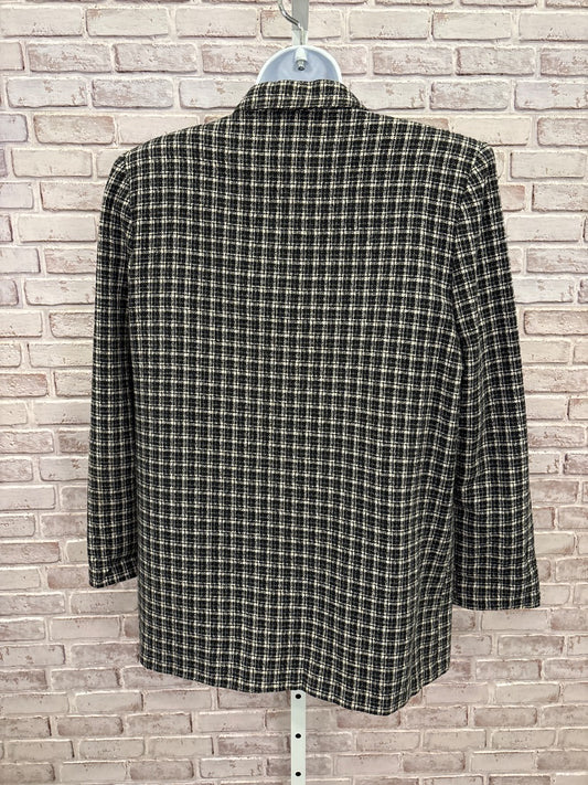 Norton McNaughton Blazer, Black plaid, 8, Used - Good