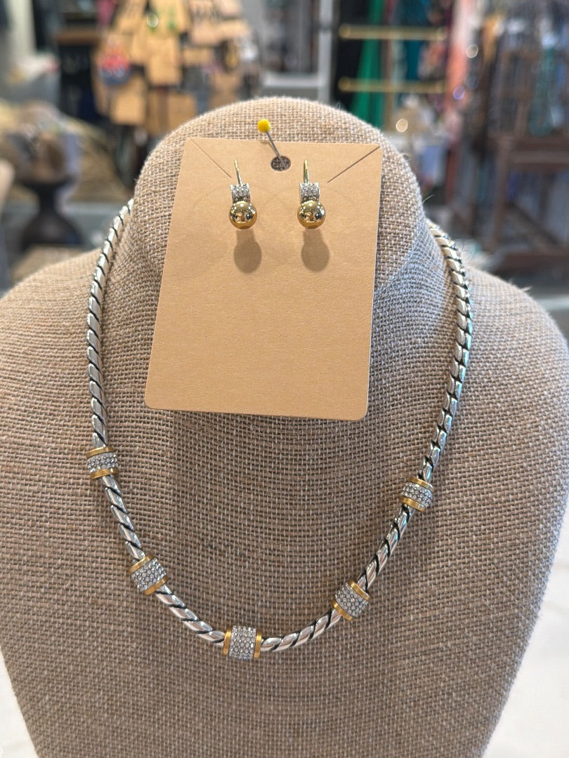 Brighton Matching Jewelry Set, Silver/gold, One Size, Used - Good