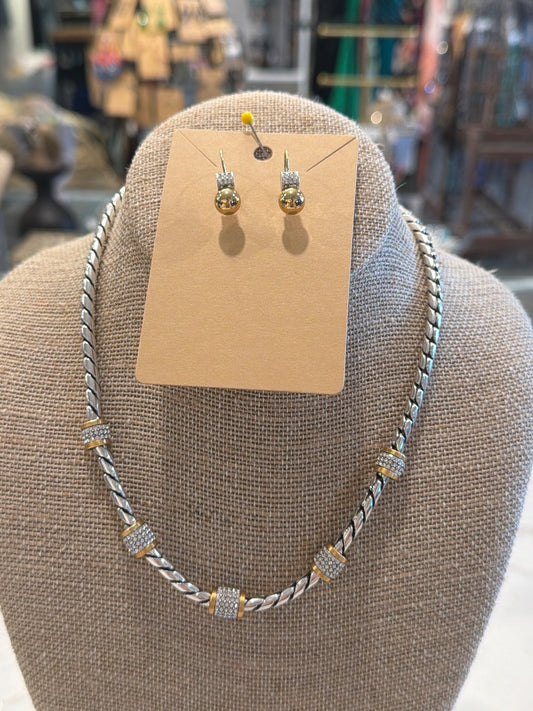 Brighton Matching Jewelry Set, Silver/gold, One Size, Used - Good