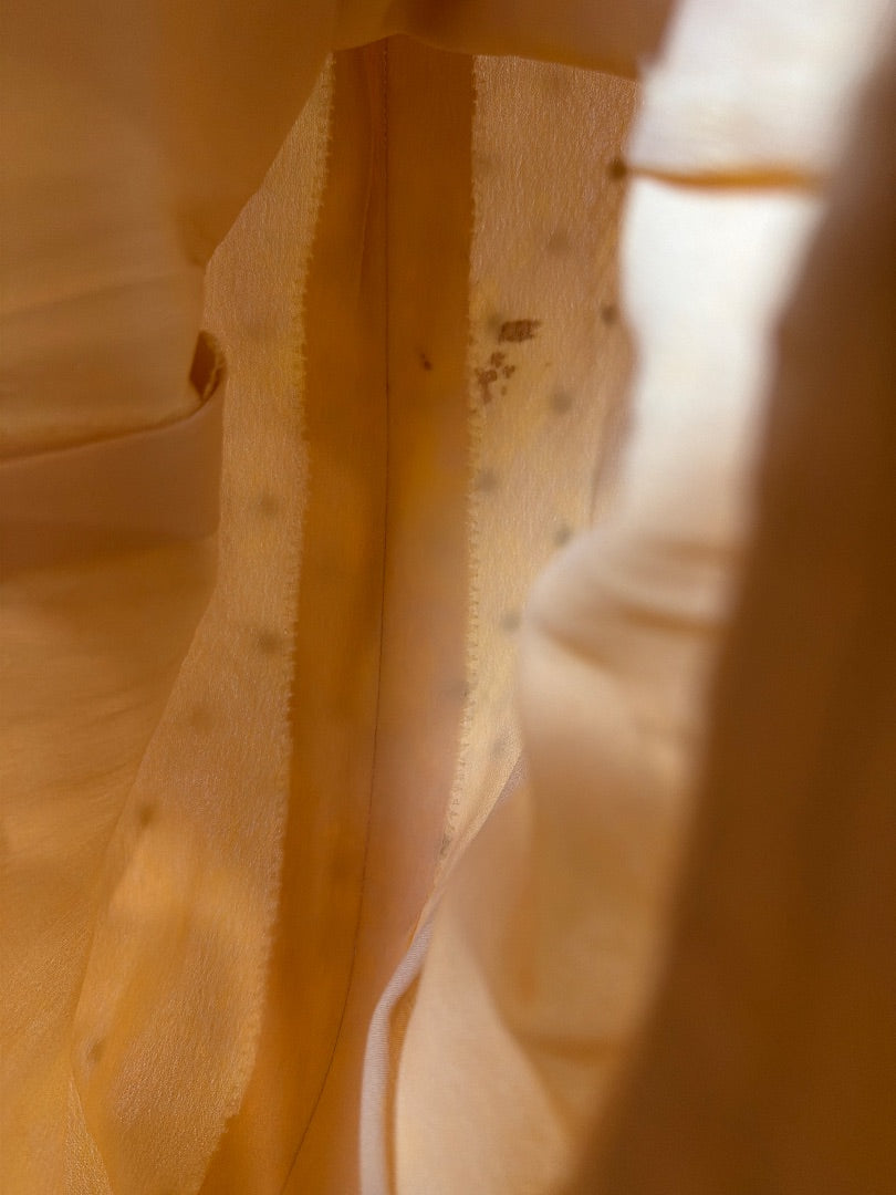 Various Vintage Metallic Micro-mesh Dress, Nude/silver, Small, Used - Good