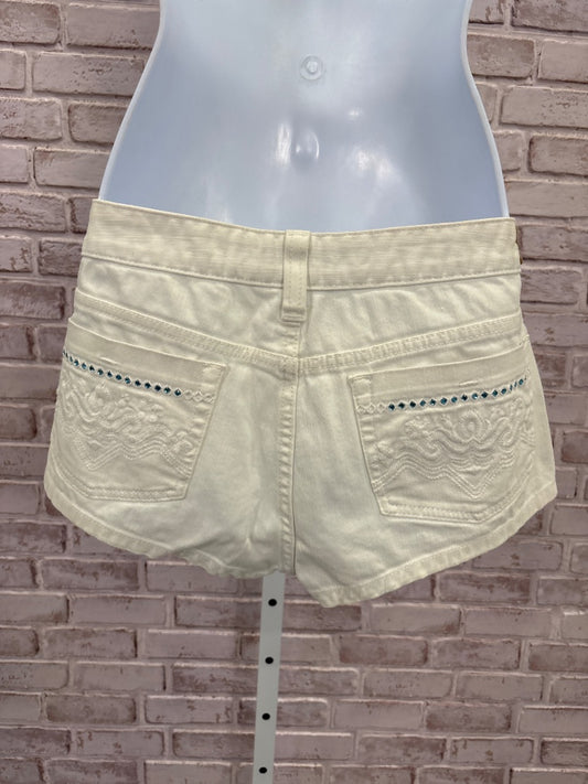 Denim Shorts, White, 30, Used - Good