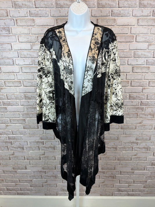 Carina Cardigan, Black/white, Medium, Used - Excellent