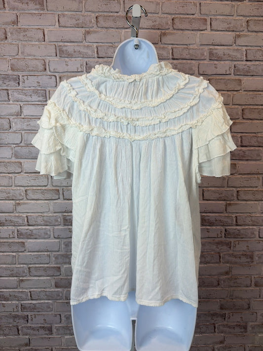 Maeve Shirt – White, Size Medium – Excellent Condition
