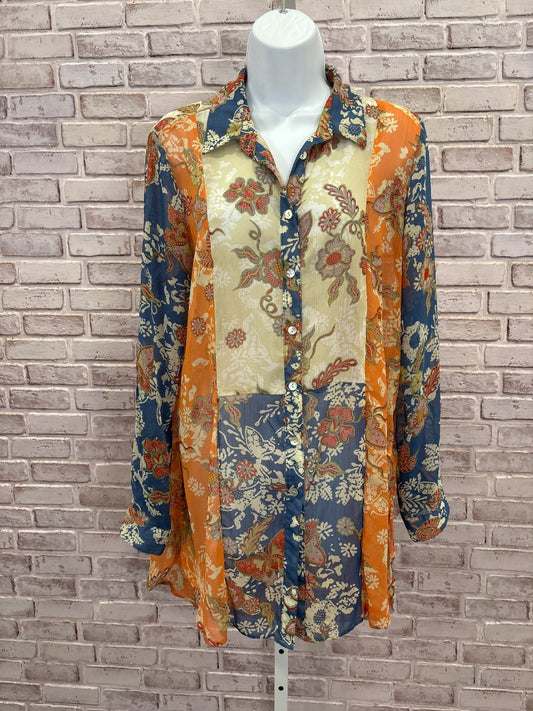 Fig & Flower Shirt, Multi, Large, Used - Good
