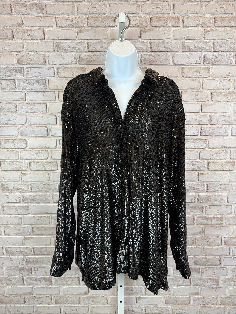 Express Portofino Shirt, Black, XL, Used - Good