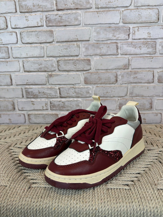 Mi.im Sneakers, Maroon/white, 7, Like New