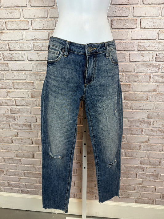 Kut Reese Ankle Skinny Jeans, Denim, 00, Used - Excellent