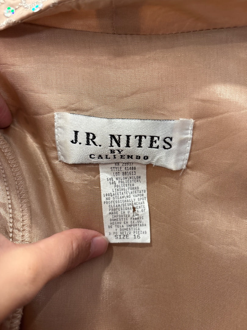 JR Nights Dress, Nude, XL/16, Used - Good