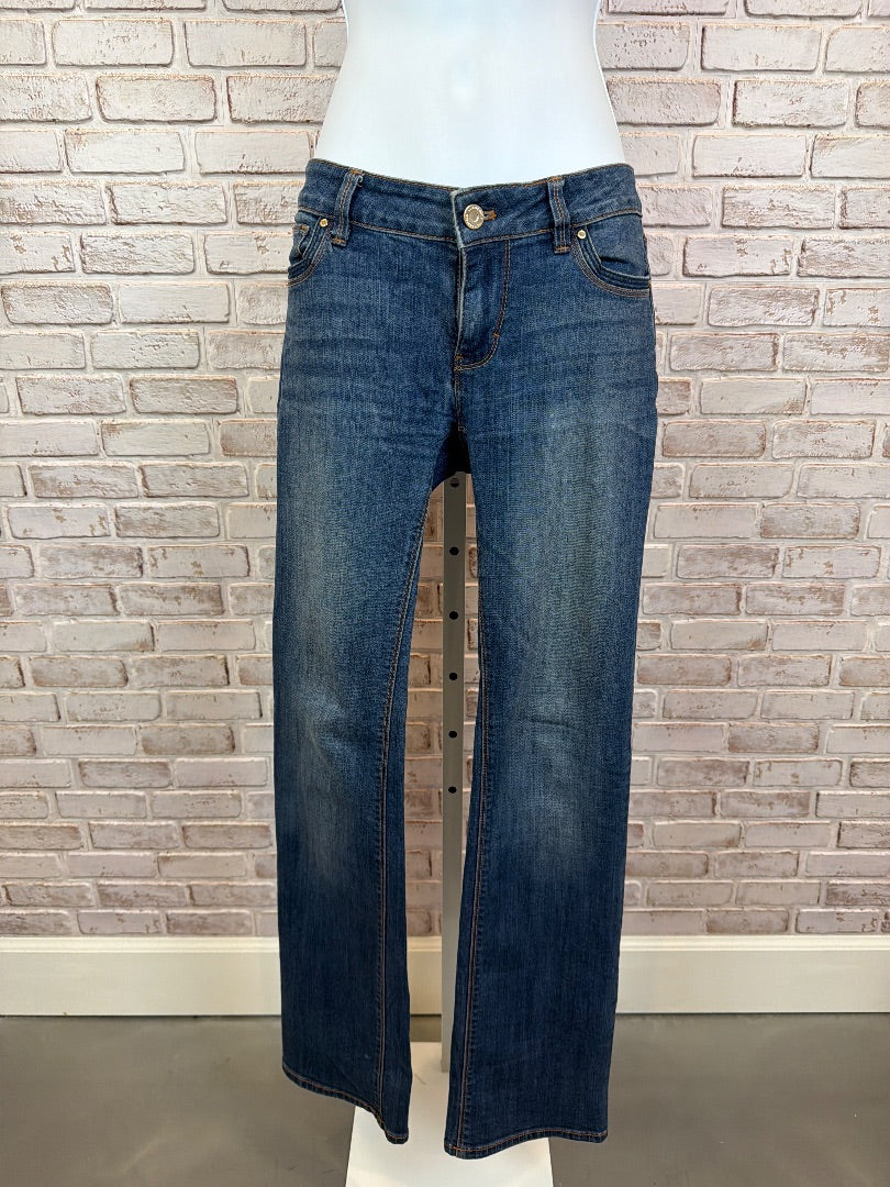 White House Black Market Bootleg Jeans, Denim, 00, Used - Good