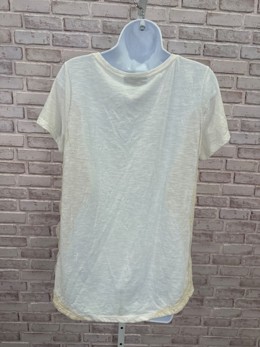 Style & Co Tee shirt, Beige multi, Medium, Used - Good