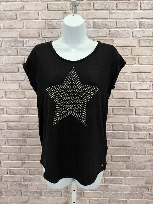 Guess Shirt, Black/silver, Medium, Used - Good