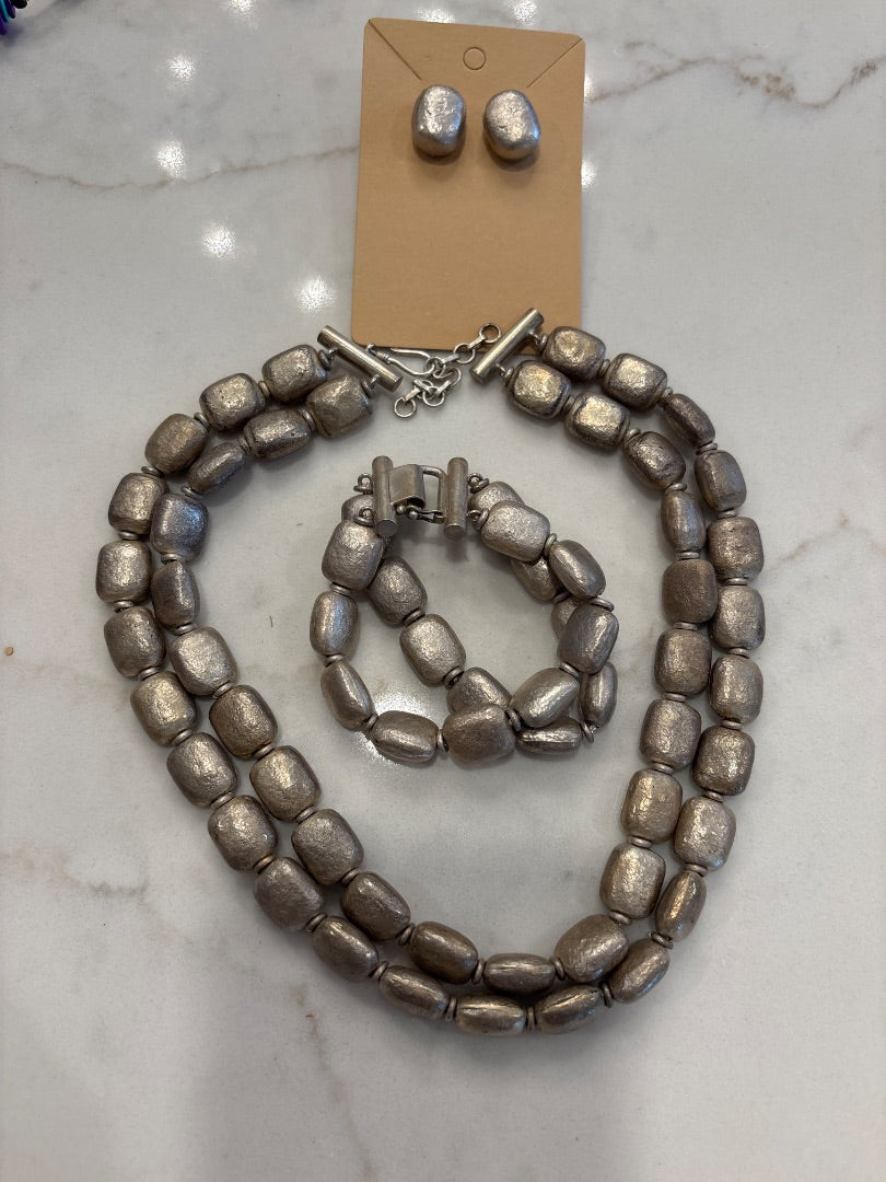 Arella Matching Jewelry Set, Sterling Silver, One Size, Used - Good