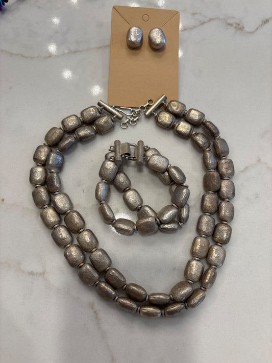 Arella Matching Jewelry Set, Sterling Silver, One Size, Used - Good