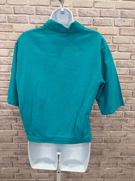 Sea Breeze of California Shirt, Teal, Medium, Used - Good