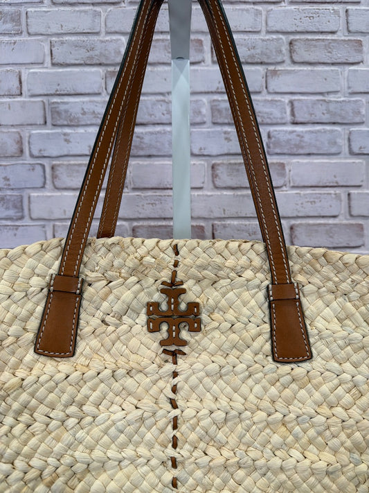 Tory Burch Raffia Tote, Tan, One Size, Used - Good