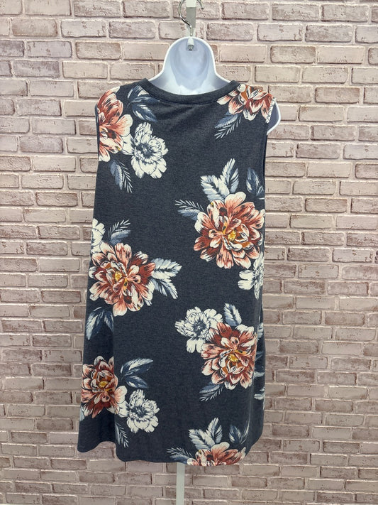 Apt 9 Dress, Navy floral, XL, New With Tags
