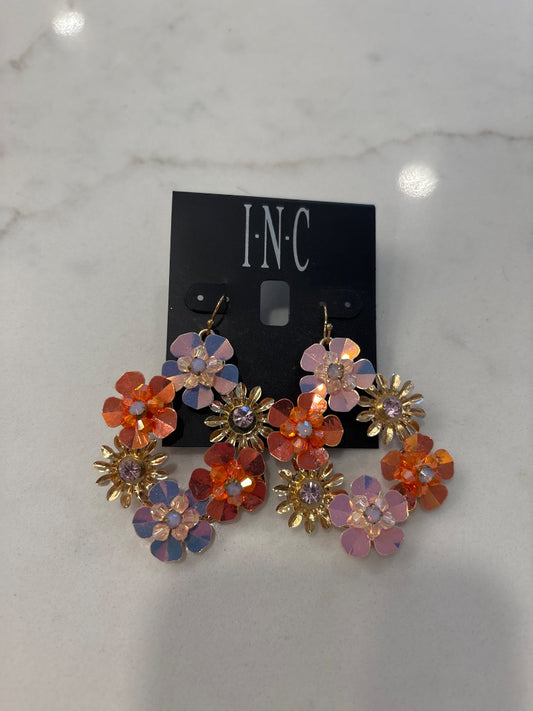 Inc Earrings, Orange multi, One Size