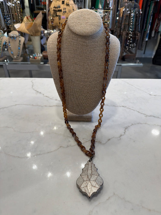 Various Necklace, Brown/silver, One Size, Used - Good