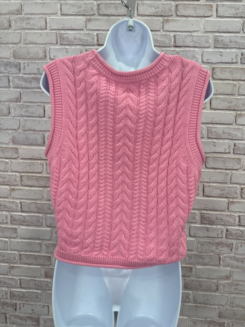 Vero Moda Sweater Vest, Pink, Large, New With Tags