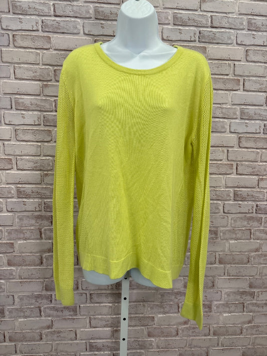 Cabi Sweater, Yellow green, Large, Used - Good