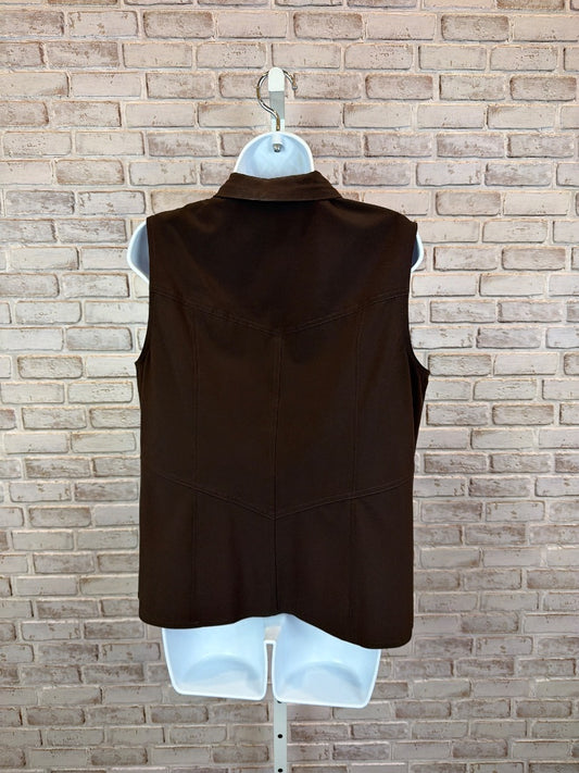 Chicos Vest, Brown, 1, Used - Good
