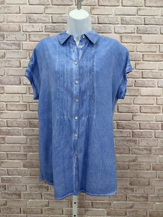 Jane & delancey Shirt, Blue, Medium, Used - Good