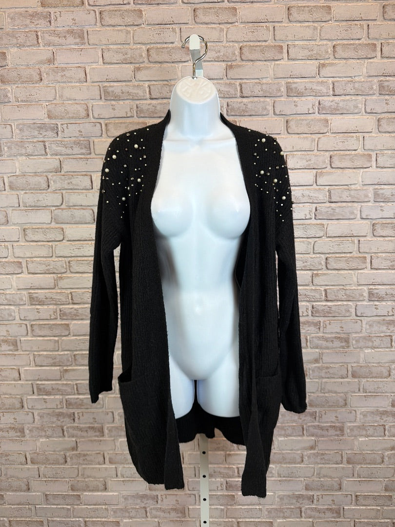 Kaffe Sweater Cardigan, Black, Small, Used - Good