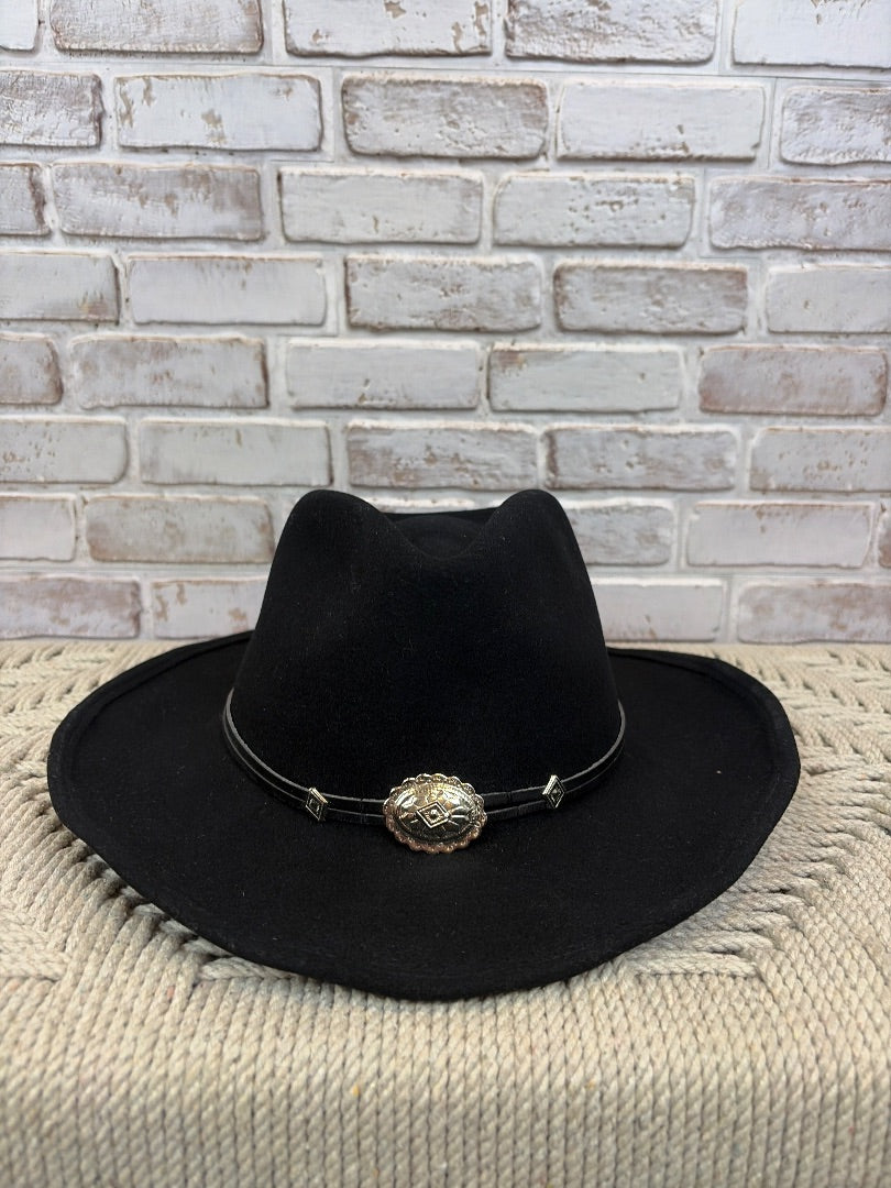 Stetson Cowgirl hat, Black, Medium, Used - Good