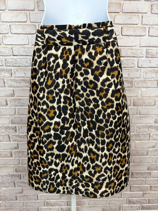J.crew Skirt, Leopard, 2, Used - Excellent