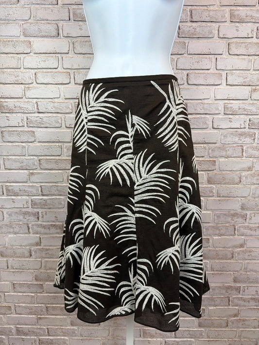 Ann Taylor Skirt, Brown/white, 10, Used - Excellent