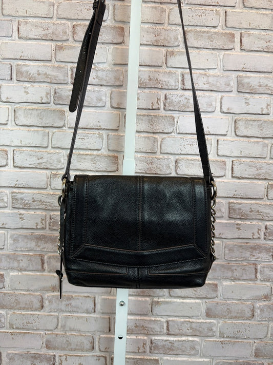B Makowsky Crossbody, Black, One Size, Used - Good