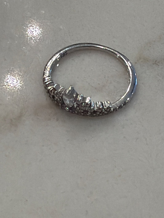 Various 14k gold Ring, Silver, 6.25, Used - Good